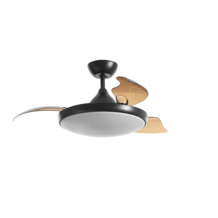 Ventilador MDC - Pisa Negro aspas retractiles 107cm.Ø