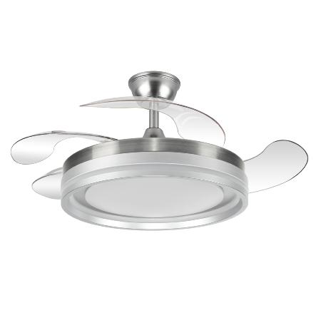 Ventilador Cerrato Fabrilamp Niquel - Motor DC Ø49-107cm