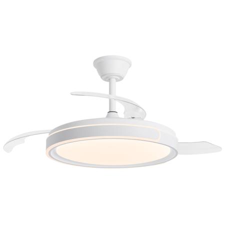 Ventilador retractil ALEMAR Samana Blanco Luz LED Ø50-107 cm