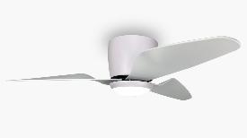Ventilador HIMILCE Blanco SUNACA - Motor DC. luz LED. 105cmØ.