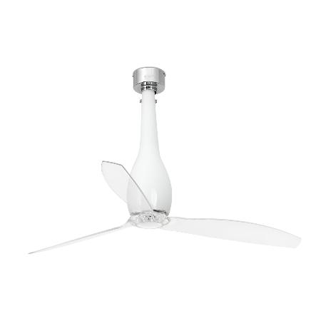 Ventilador Eterfan FARO blanco brillo motor DC 128 cm.Ø