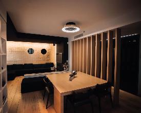 Ventilador Tibet Mantra - Oro / Negro LED Domotico 63cm.Ø