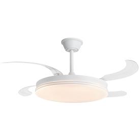 Ventilador retractil ALEMAR Ecos Blanco Luz LED Ø50-107 cm