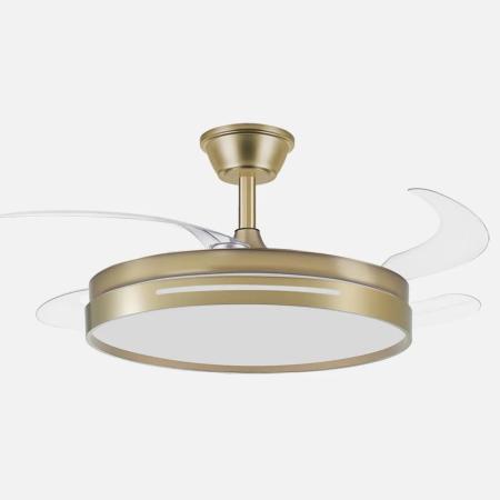 Ventilador MICENAS Cuero Fabrilamp - Motor DC Ø108cm