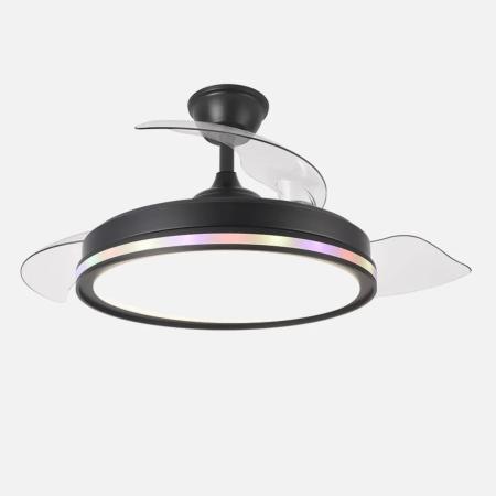 Ventilador Cacique Negro Fabrilamp - Motor DC Ø50-107cm