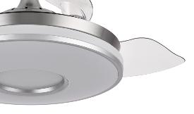 Ventilador Dani Fabrilamp Niquel - Motor DC Ø108cm