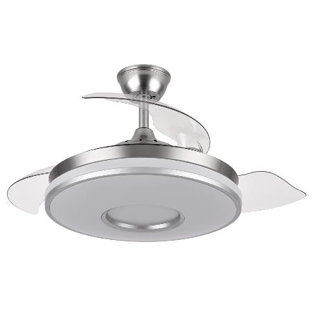 Ventilador Dani Fabrilamp Niquel - Motor DC Ø108cm
