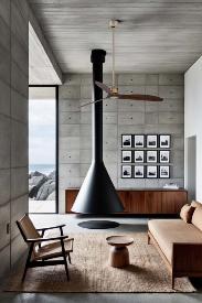 Ventilador JUST FAN M Oro Nogal Faro - 128cm Ø  