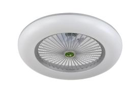 Ventilador Raki Gris Fabrilamp - Ø55cm Luz LED