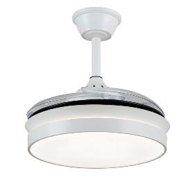 Ventilador retractil Mina-S Blanco P&B - Motor DC. 40-92cmØ.