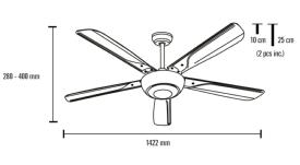 Ventilador Monsoon MIMAX Ø142cm