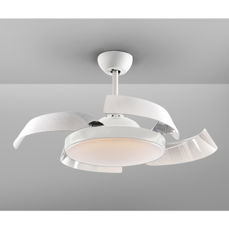 Ventilador Enzo Schuller - Blanco Motor DC LED Ø106cm