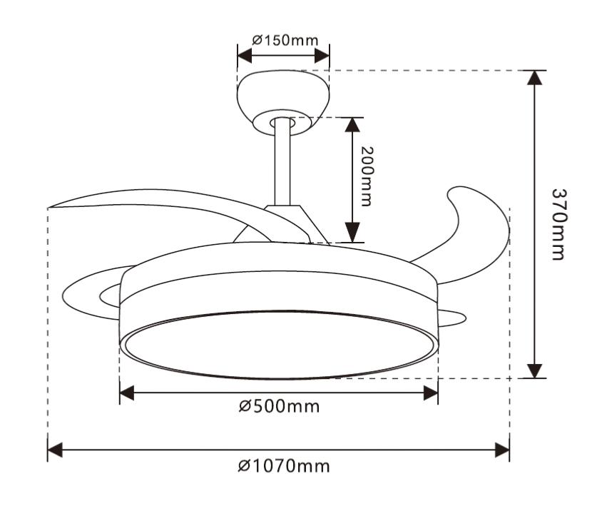 medidas ventilador andiluz maui