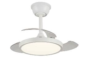 Ventilador Retractil Melody-XS Blanco P&B - Motor DC. 30-68cmØ.