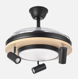 Ventilador Gladiator Fabrilamp Negro - Motor DC Ø107cm