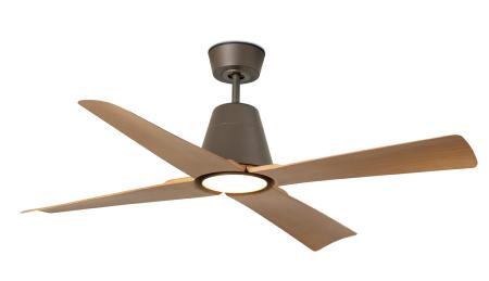 Ventilador Typhoon M Marron Arce Luz Led FARO - Motor DC - Ø130cm.