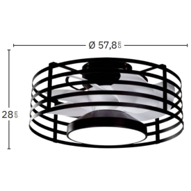 Ventilador XALOC Fabrilamp - Motor DC Ø57,8cm