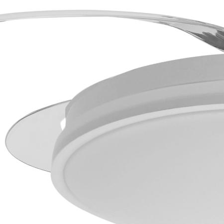 Ventilador retractil Guerrero FABRILAMP Blanco/Transparentes Luz LED Ø48cm