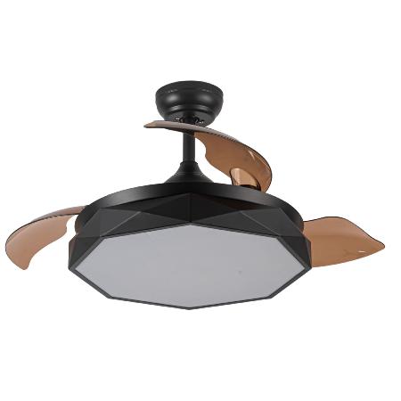 Ventilador NASHI Negro Fabrilamp - Motor DC Ø107cm