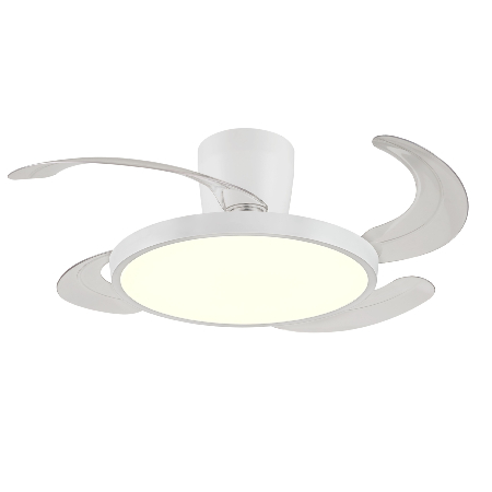 Ventilador Retractil Melody-S Blanco con base P&B - Motor DC. 41-92cmØ.