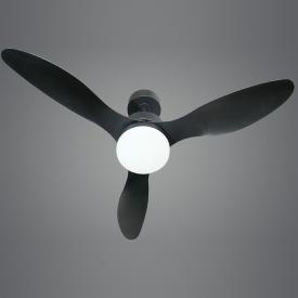 Ventilador de techo ALEMAR Valcano Negro Luz LED Ø107 cm
