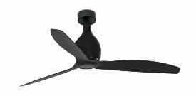 Ventilador Mini Eterfan Negro Mate FARO - Motor DC 128cm.Ø