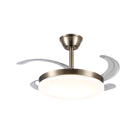 Ventilador Retractil Chloe-S Cuero P&B - Motor DC. 40-92cmØ.