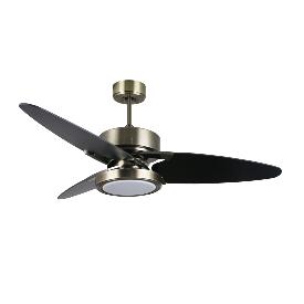 Ventilador Cross Oro Envejecido Fabrilamp - Motor DC Ø132cm