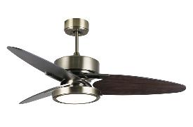 Ventilador Cross Oro Envejecido Fabrilamp - Motor DC Ø132cm