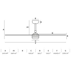 Ventilador Punt FARO Blanco / Madera con luz LED 130cm.Ø