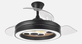 Ventilador Cupido Fabrilamp Negro - Motor DC Ø107cm