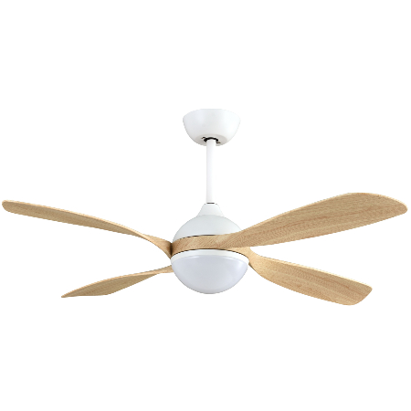 Ventilador Livorno Blanco Haya Fabrilamp - Motor DC Ø132cm