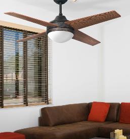 Ventilador Eolo Marron Rustico Fabrilamp Ø112cm
