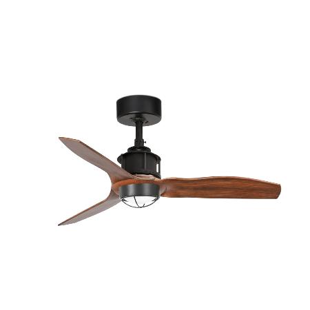 Ventilador Mini Just Fan nogal FARO + Kit de luz. 81cm Ø