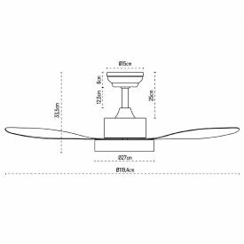 Ventilador de techo Lighted Nilo Blanco LED Ø119cm