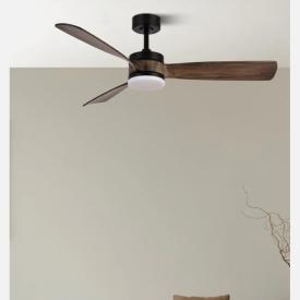 Ventilador Oriente Negro Fabrilamp - Motor DC Ø132cm