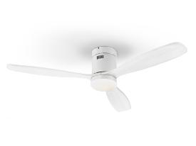 Ventilador Siroco Schuller - Blanco Motor DC LED Ø132cm