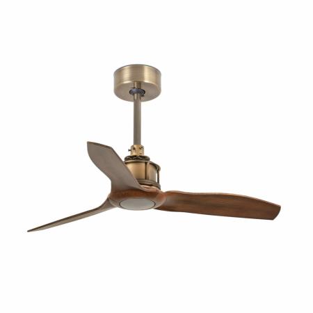 Ventilador JUST FAN S Oro Nogal Faro - 81cm Ø  