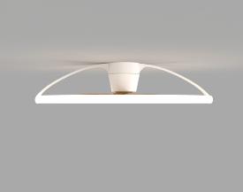 Ventilador Nepal Mantra - Blanco/Madera Motor DC Luz LED Ø105cm.