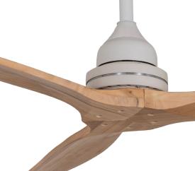 Ventilador POPIA blanco SUNACA - Motor DC. luz LED 132cmØ.