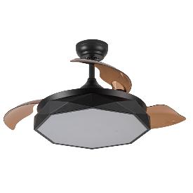 Ventilador NASHI Negro Fabrilamp - Motor DC Ø107cm