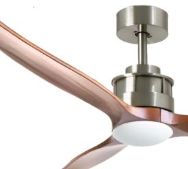 Ventilador CORON niquel nogal SUNACA - Motor DC 132cm Ø