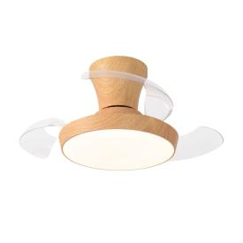 Ventilador retractil ALEMAR Cabrio Madera Luz LED Ø28-71 cm