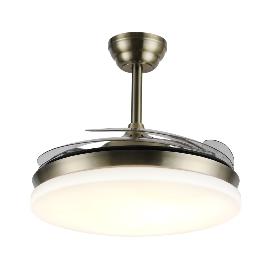 Ventilador Retractil Isabella-XL Cuero P&B - Motor DC. 50-122cmØ.