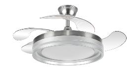 Ventilador Cerrato Fabrilamp Niquel - Motor DC Ø49-107cm