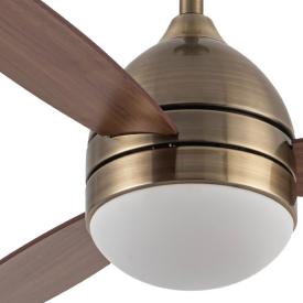 Ventilador Maestral Oro Envejecido Fabrilamp - Motor DC Ø107cm