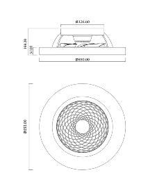 Ventilador Tibet Mantra - Blanco Luz LED Domotico 63cm.Ø