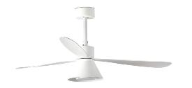 Ventilador AMELIA L CONE Blanco FARO - Motor DC - Luz Led Ø132cm