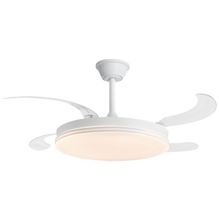 Ventilador ECOS Blanco - Motor DC. luz LED. Ø50-107CM.