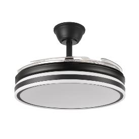 Ventilador Bayomo Negro Fabrilamp - 4 aspas Ø50-107cm